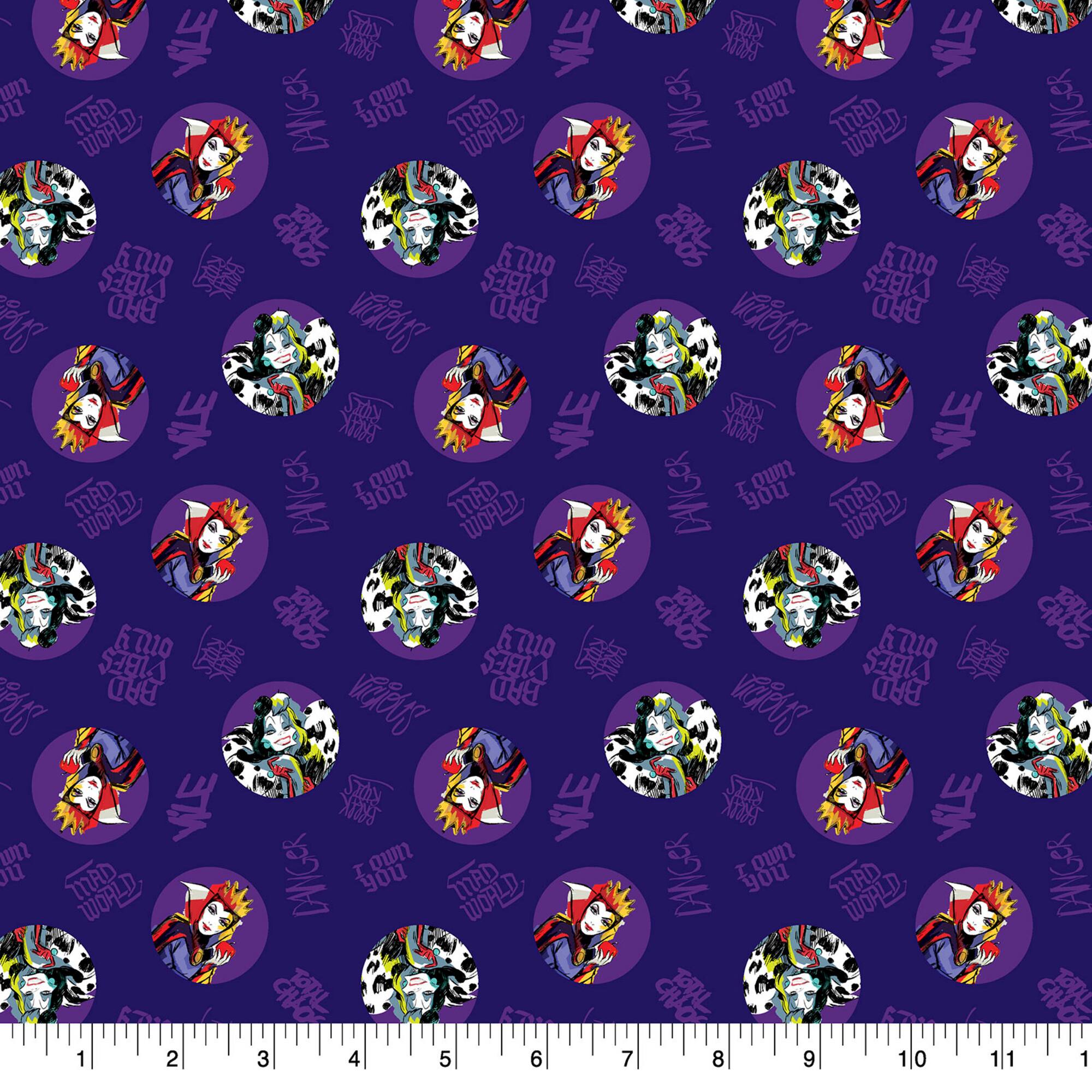 Springs Creative Disney® Villains Toss Cotton Fabric